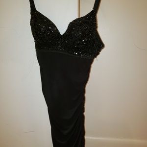 Evening dress embroidered